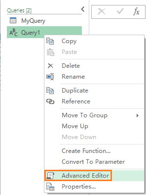 Advanced Editor